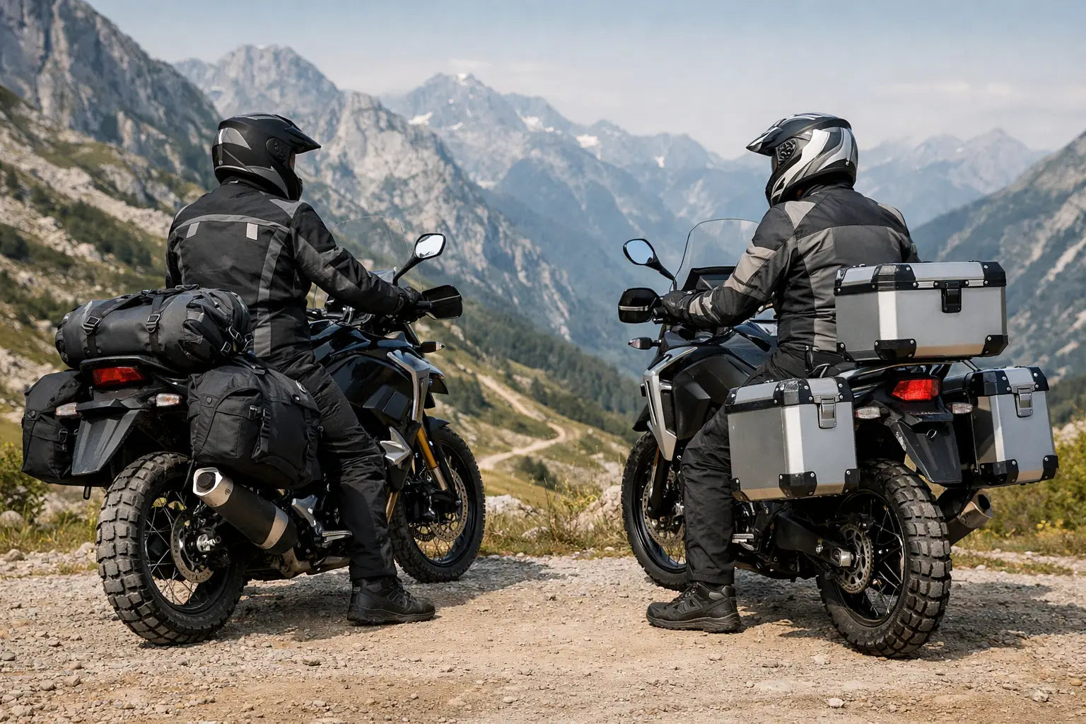 Borse morbide o valigie rigide in moto?