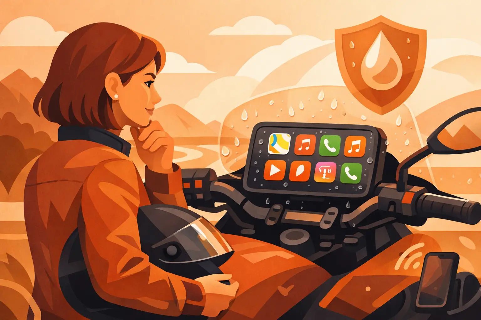 Display CarPlay moto impermeabile: come sceglierlo - Endurrad®