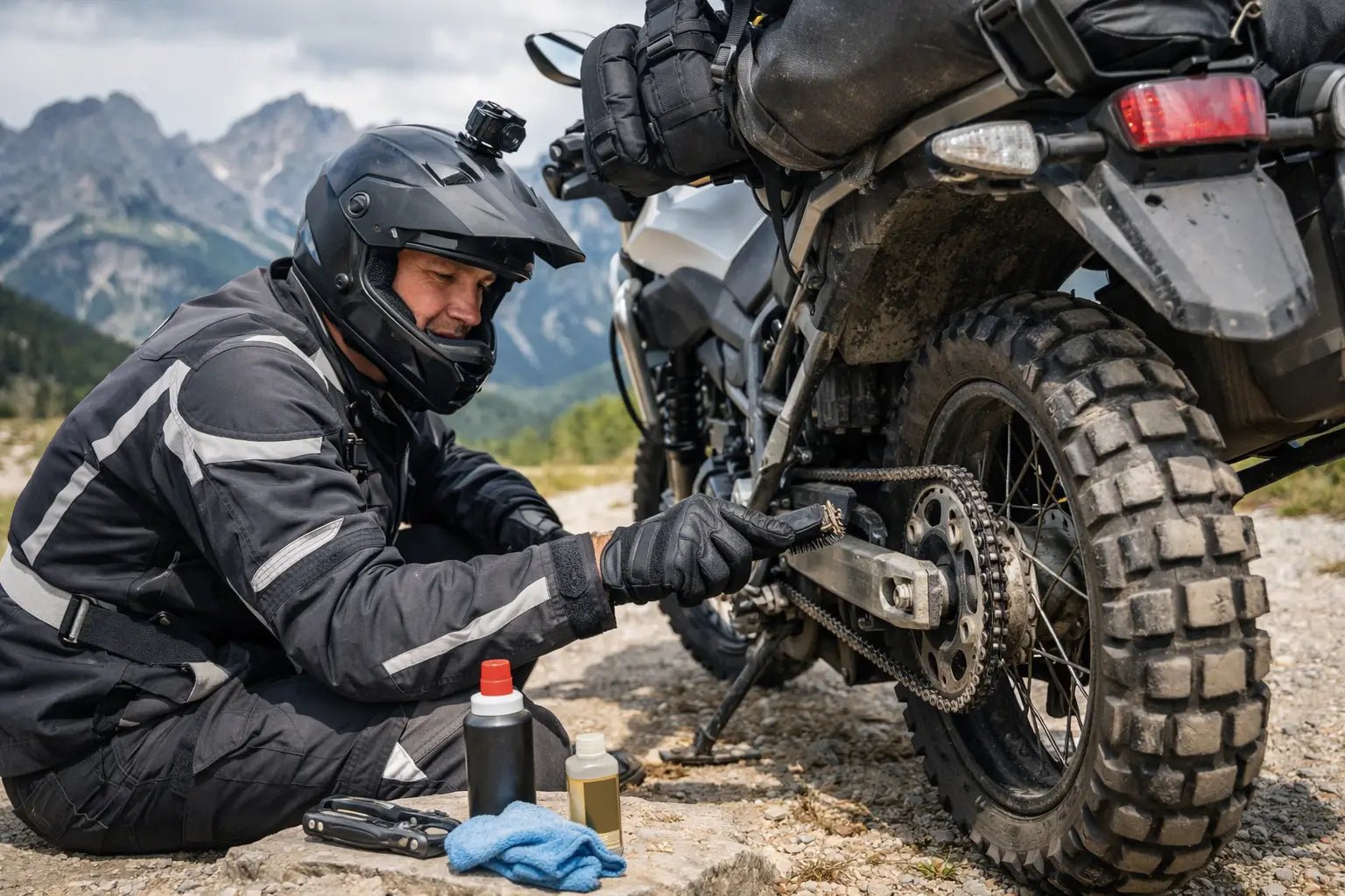 Manutenzione catena moto da viaggio: cosa fare - Endurrad®