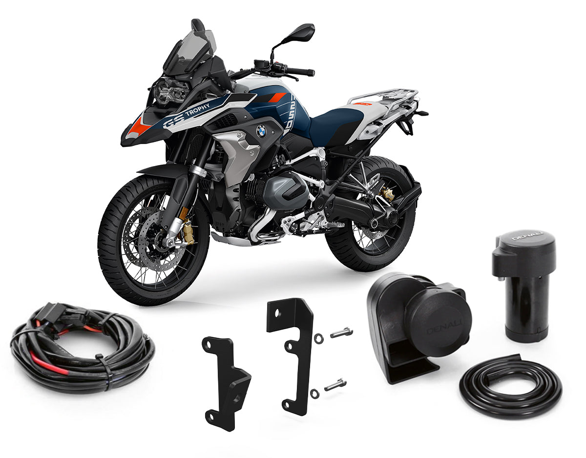 Kit clacson SoundBomb DENALI montato su BMW R 1250 GS