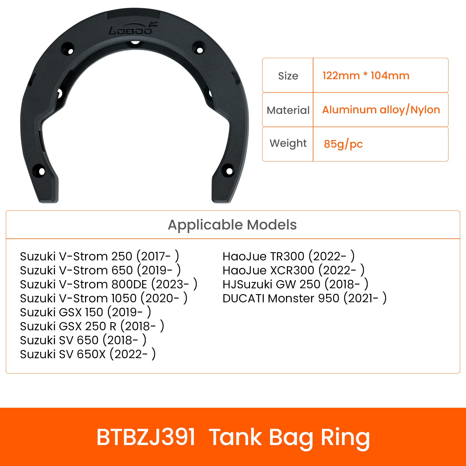 Anneaux de réservoir pour sacoches Loboo - Endurrad.com