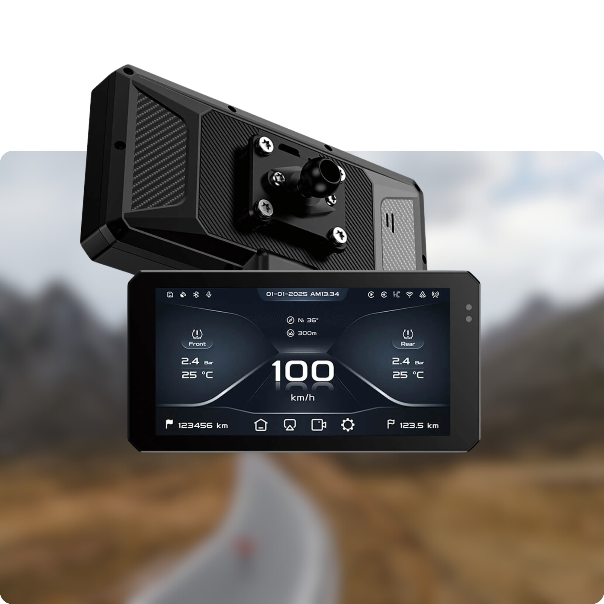 Écran 6 pouces, structure résistante aux vibrations