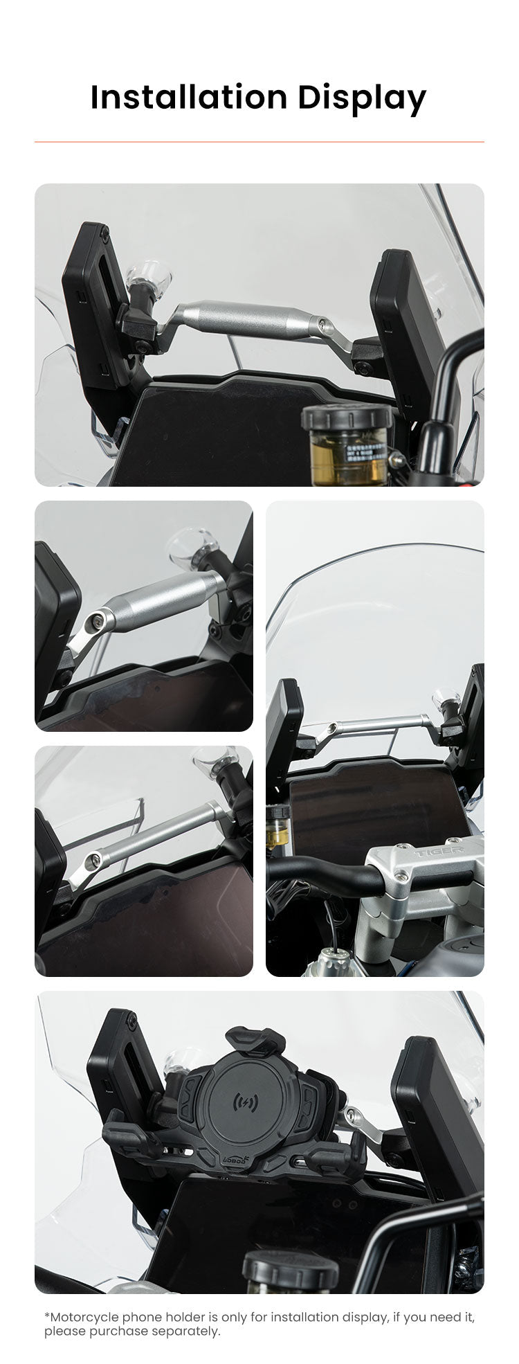 Supporto GPS LOBOO per Triumph Tiger 1200 GT Pro – dettaglio 14