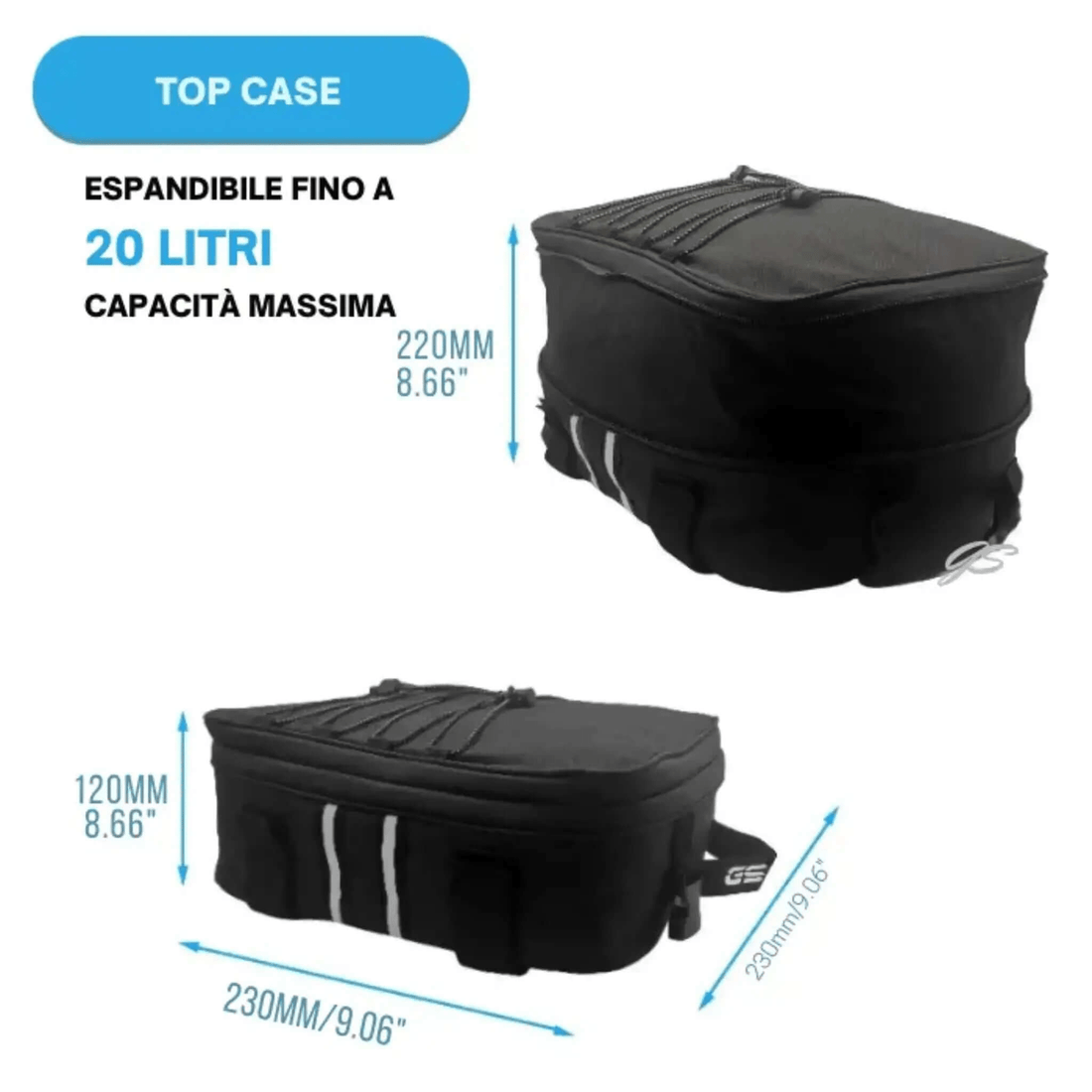 Sac supplémentaire pour top case BMW GS - Endurrad.com