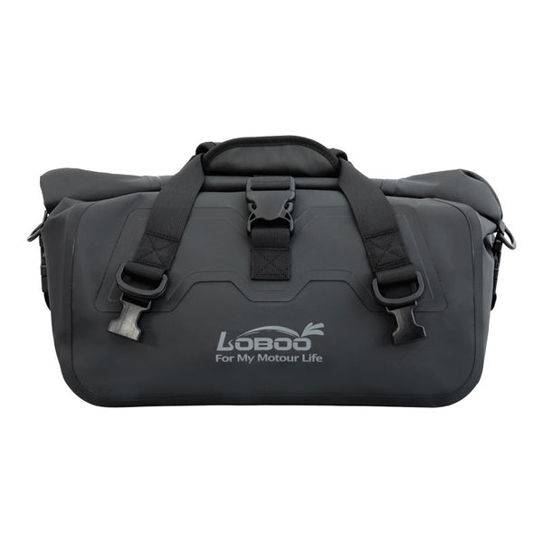 LOBOO 20 L – Borsa posteriore impermeabile per moto IPX6 con chiusura roll-top magnetica