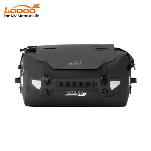 LOBOO ALPS 46 L – Sacoche arrière de moto étanche IPX7, 3-en-1
