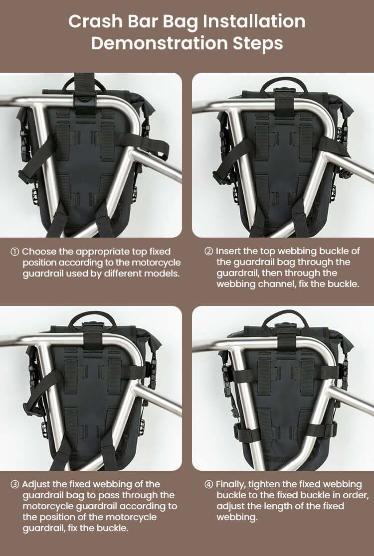 Sacs crash bar imperméables 6L - Endurrad.com