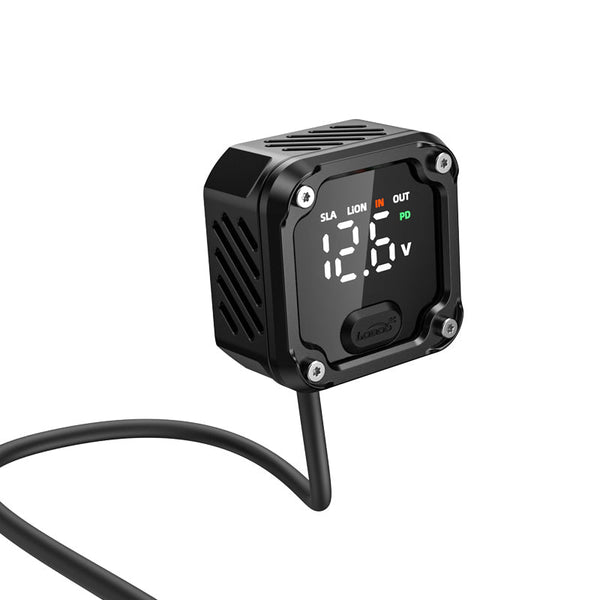 Double prise USB-C pour moto 130 W bidirectionnelle avec voltmètre