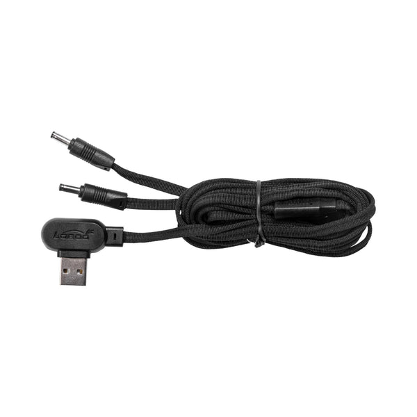 Câble USB en Y pour gants chauffants de moto | alimentation par batterie externe 15 W