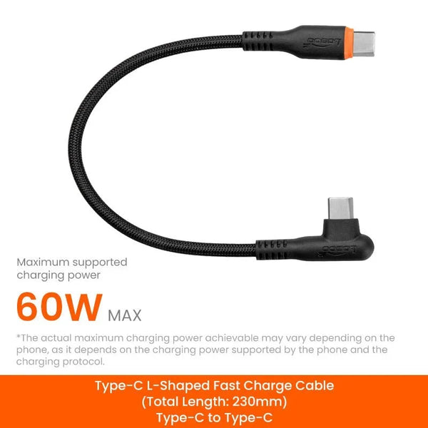 LOBOO C-CW230 et C-LW230 – Câble de recharge coudé de 230 mm pour supports PH02S et PH06