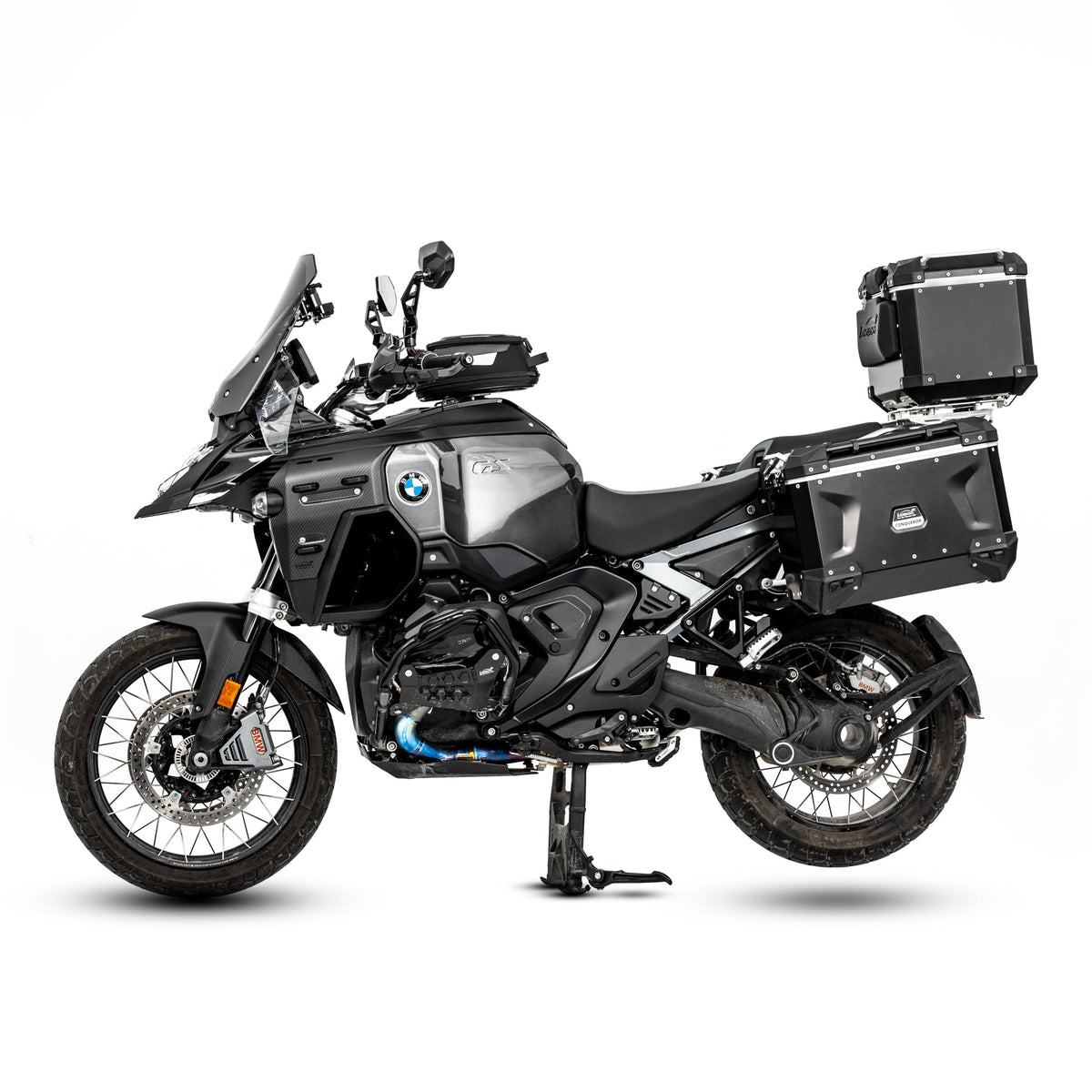 BMW R 1300 GS Adventure con cover in carbonio, vista laterale destra