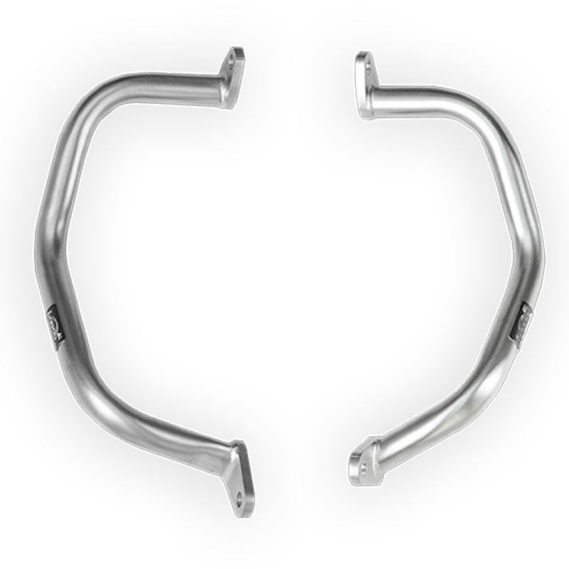 Barre inferiori LOBOO CHG281X argento sabbiato per Honda CB500X e CB400X, coppia destra e sinistra
