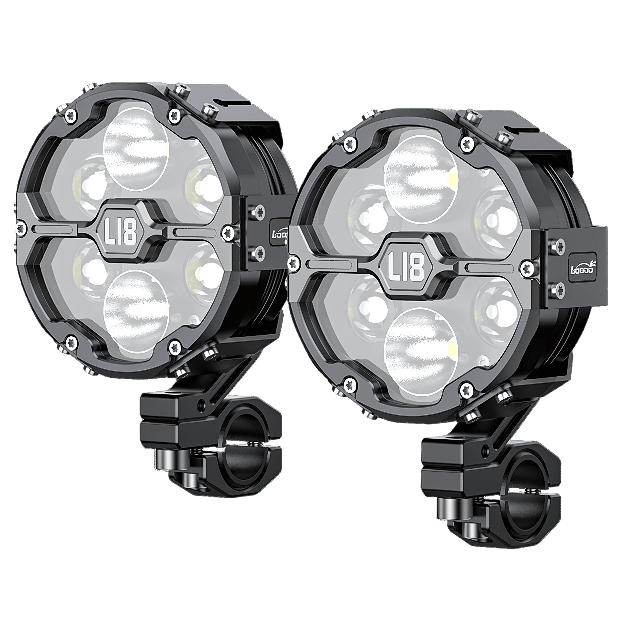Projecteurs moto L18 - 23 000 lumens - Endurrad.com