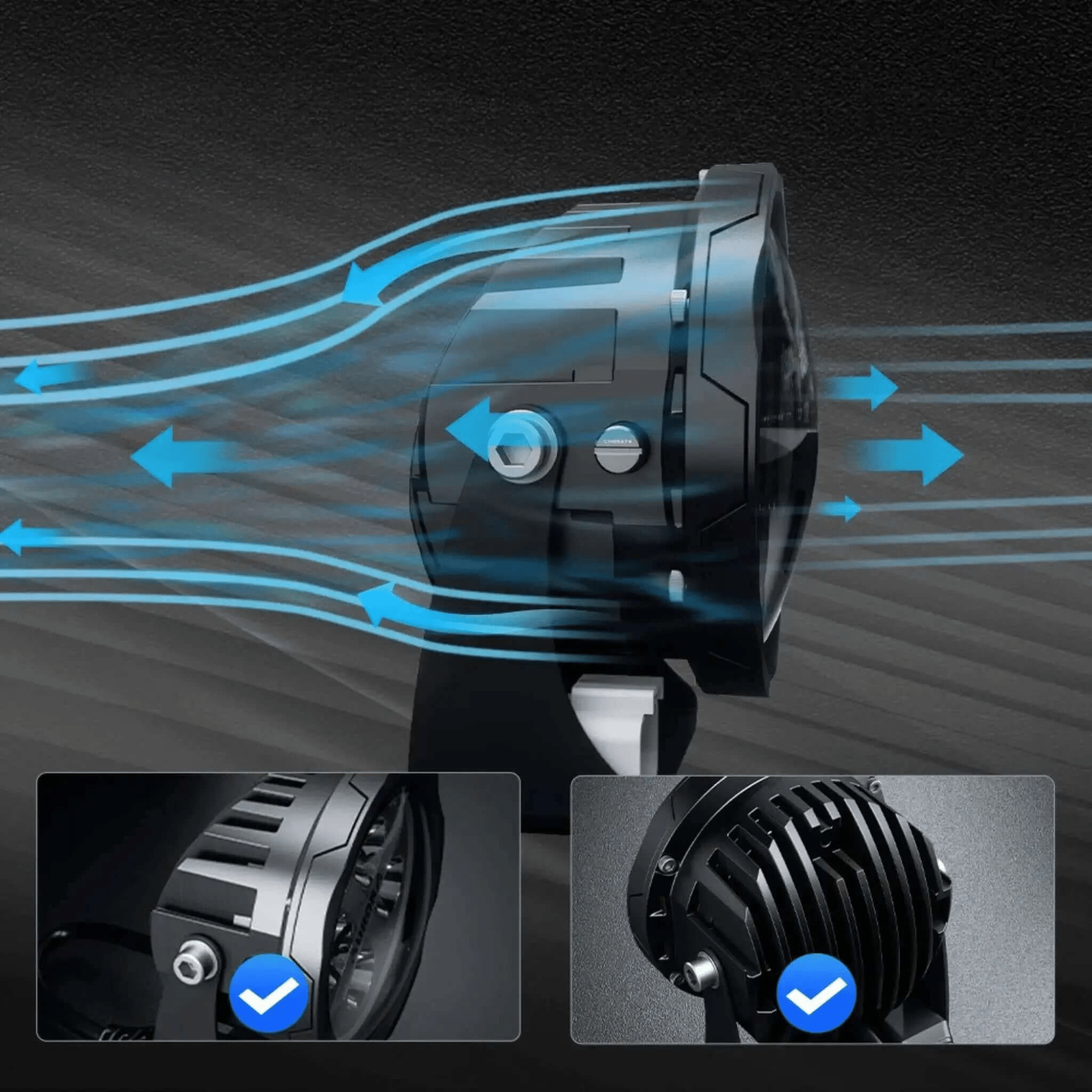 Phares multicolores pour motos et tout-terrains - Endurrad.com