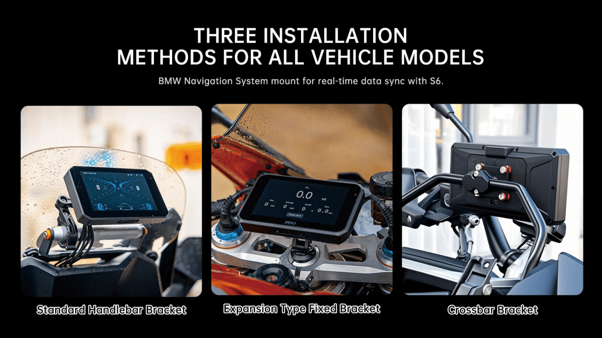 Jado S6 – Monitor Moto 6" Wireless con CarPlay, Android Auto - ENDURRAD