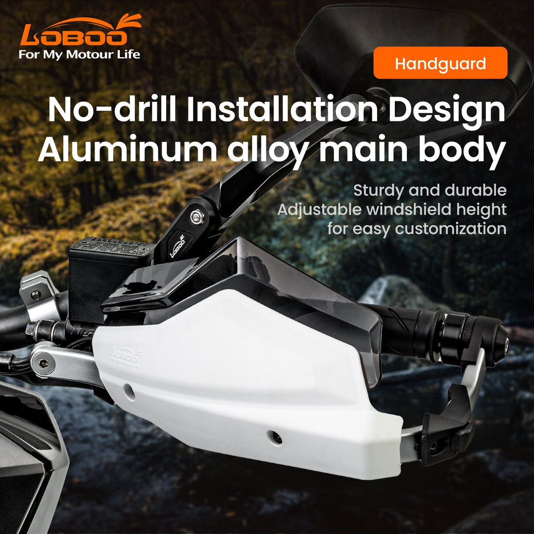 Archetti paramano in alluminio LOBOO CHS511 per Honda ADV350