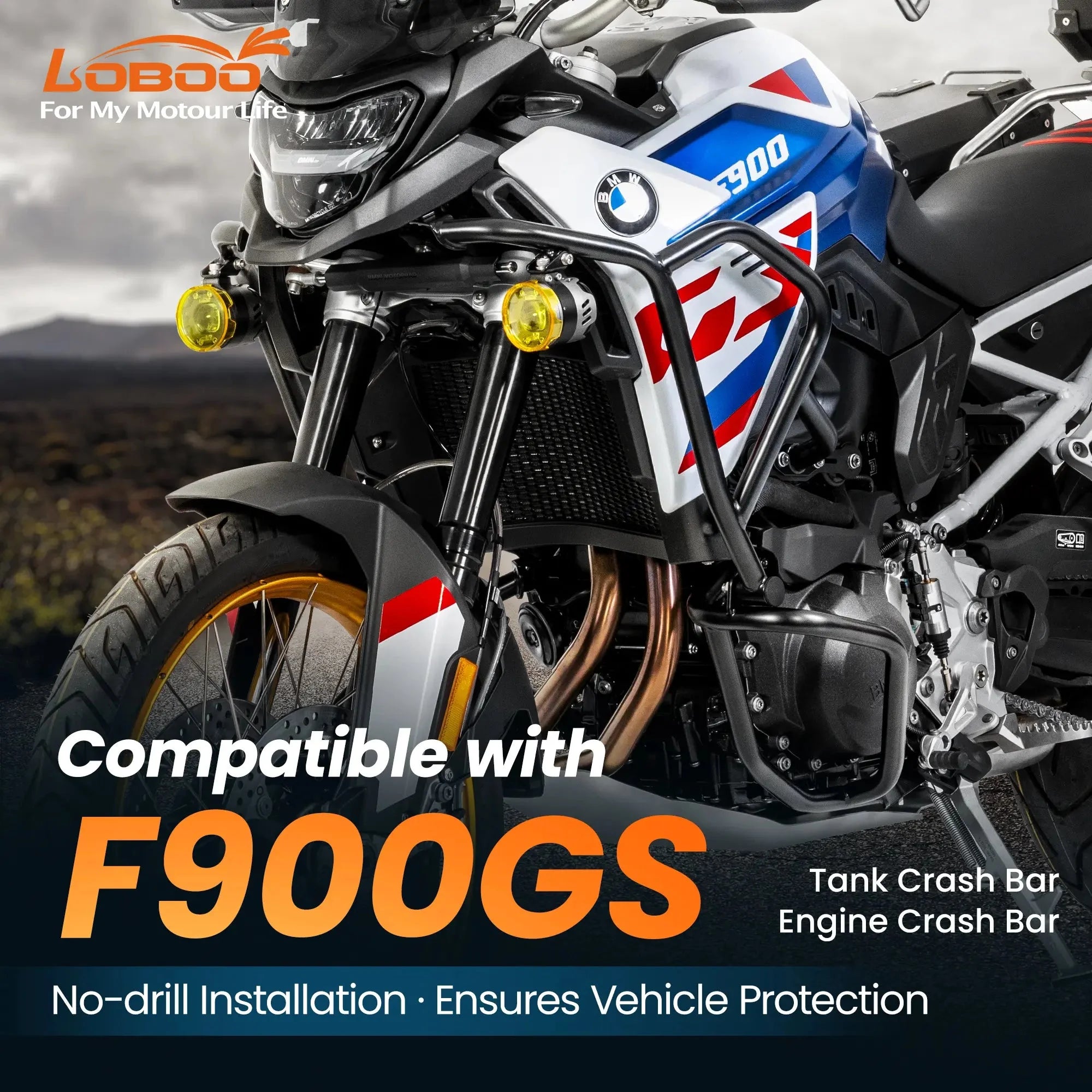 Paramotore LOBOO CHG025S per BMW F900GS – dettaglio 1