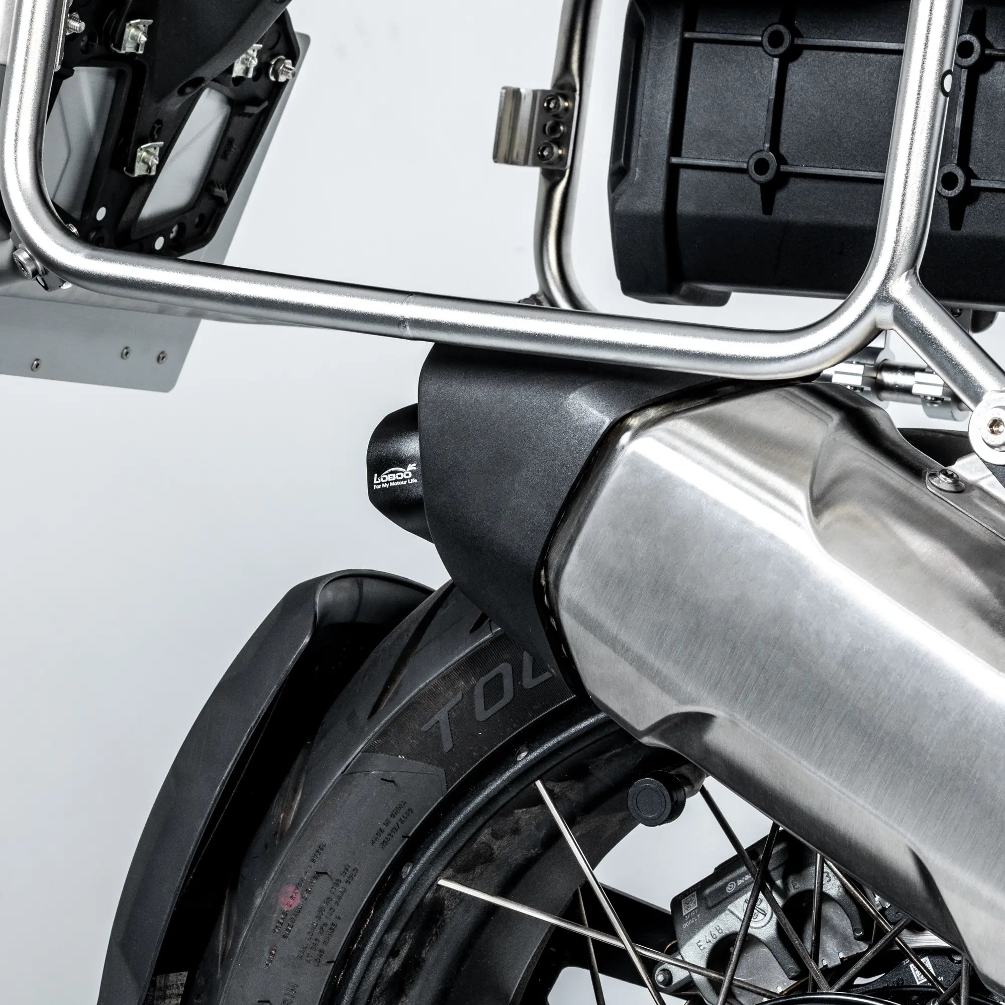 Protezione delle valigie dal calore dello scarico sulla BMW R 1300 GS
