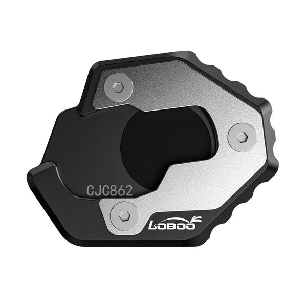 Plaque de béquille pour Yamaha XMAX 300 à partir de 2023 | base en aluminium, couvercle en acier inoxydable 304, 135 g