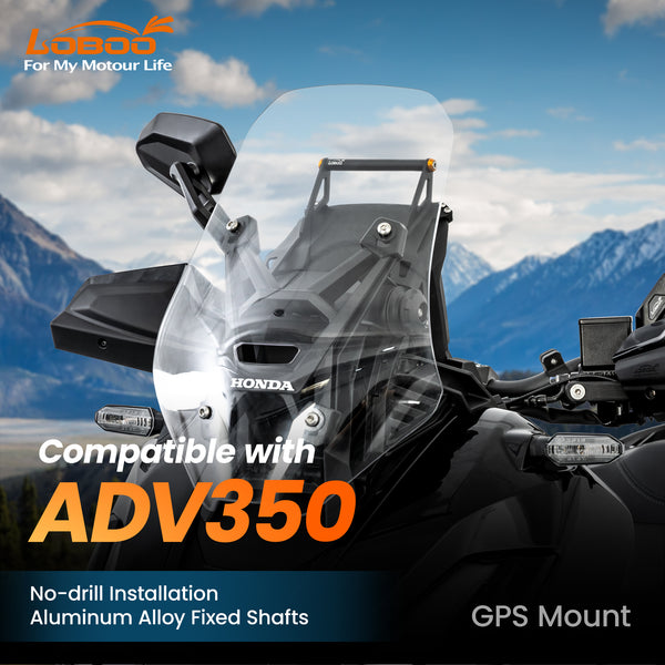 Support GPS pour Honda ADV350 | barre transversale en aluminium Ø 12 mm, sans perçage