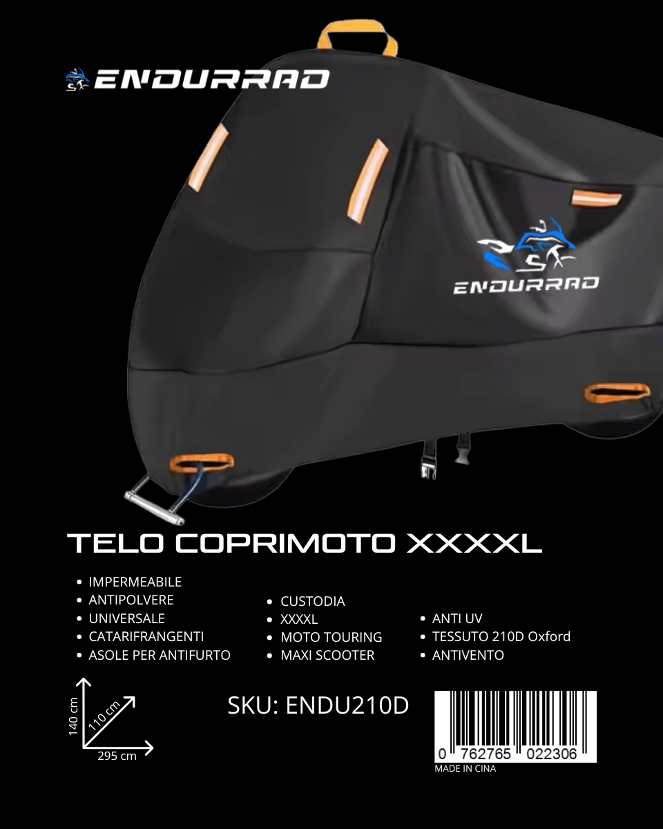 Housse imperméable pour moto Endurrad 210D - Endurrad.com