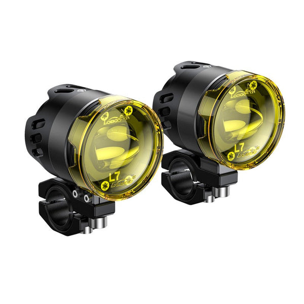 Projecteurs LED homologués pour moto avec feux de croisement et de route, 8 niveaux