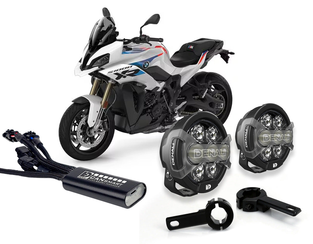 Faretti D7 PRO DENALI montati sulla BMW S 1000 XR
