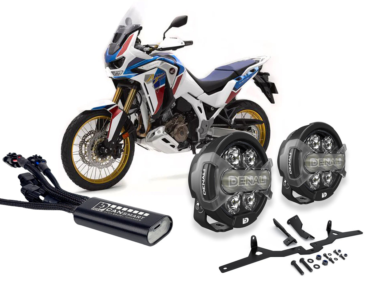 Kit faretti D7 PRO e centralina CANsmart DENALI per Honda Africa Twin 1100 Adventure Sports ES