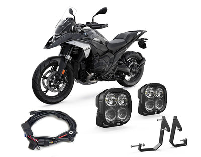 Kit faretti DL4 con cablaggio e supporto DENALI per BMW R 1300 GS