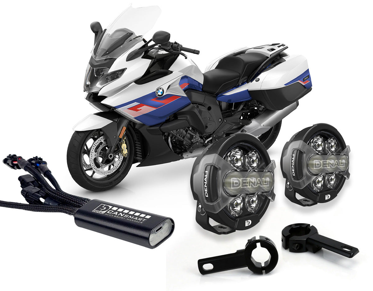 Kit DENALI DNL07KIT030C con faretti D7 PRO, collari paramotore e centralina CANsmart