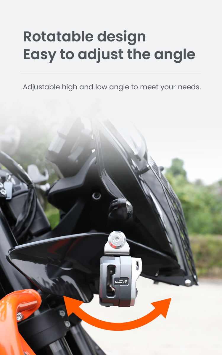 Se fixe là où la moto le prévoit déjà