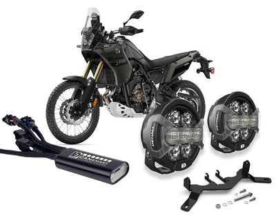 Kit faretti D7 PRO e centralina CANsmart DENALI montati su Yamaha Ténéré 700