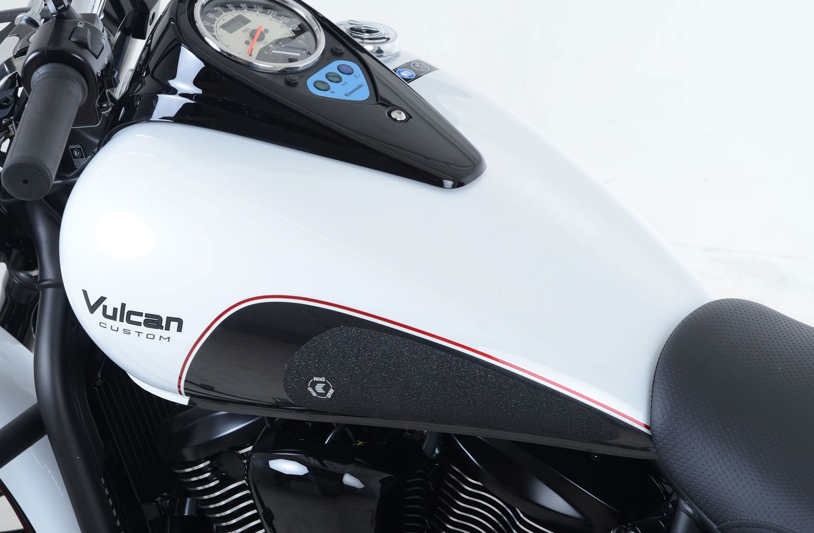 Adesivi antiscivolo serbatoio KAWASAKI VN 900 Custom '07 nero