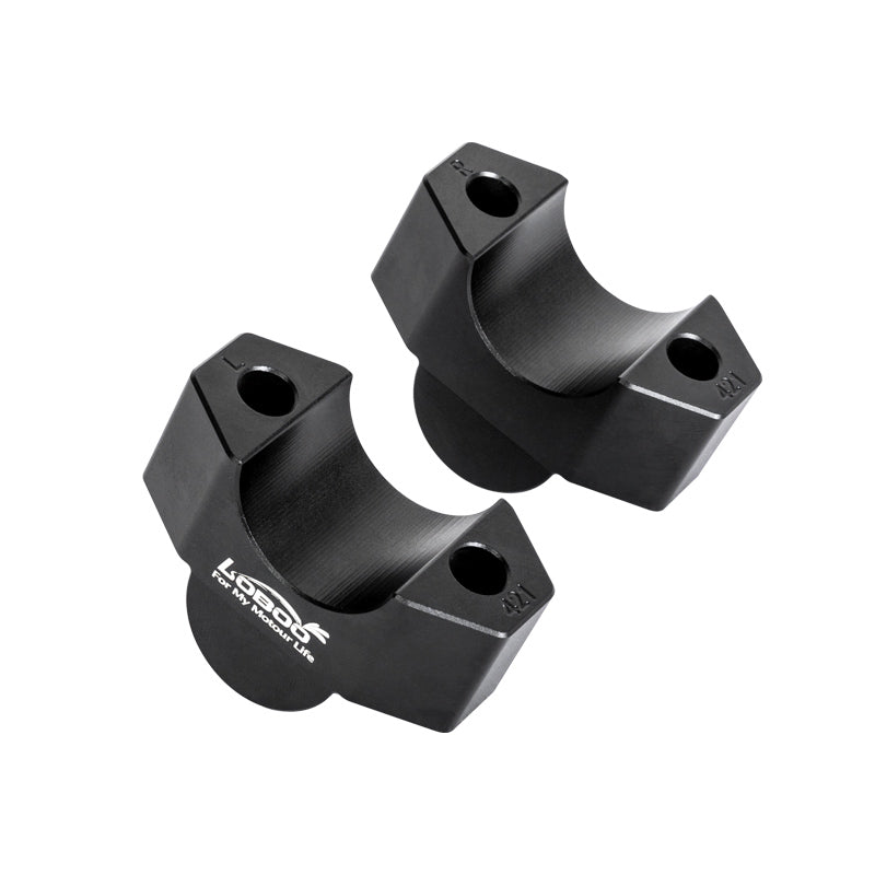 Rialzi manubrio LOBOO CJG421 per Suzuki V-Strom 800DE, coppia in alluminio nero anodizzato