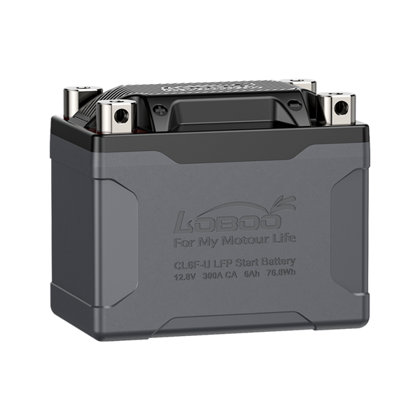 Batterie au lithium pour moto LiFePO4 12,8 V de 6 Ah ou 12 Ah