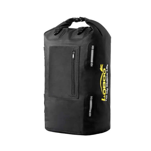 Sacoche de selle de moto étanche IPX6 de 30 L | enroulable et pliable, 2 sangles à dégagement rapide incluses