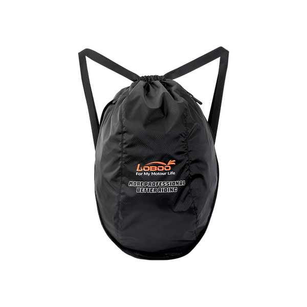 Sac à dos pliable en nylon pour casque de moto