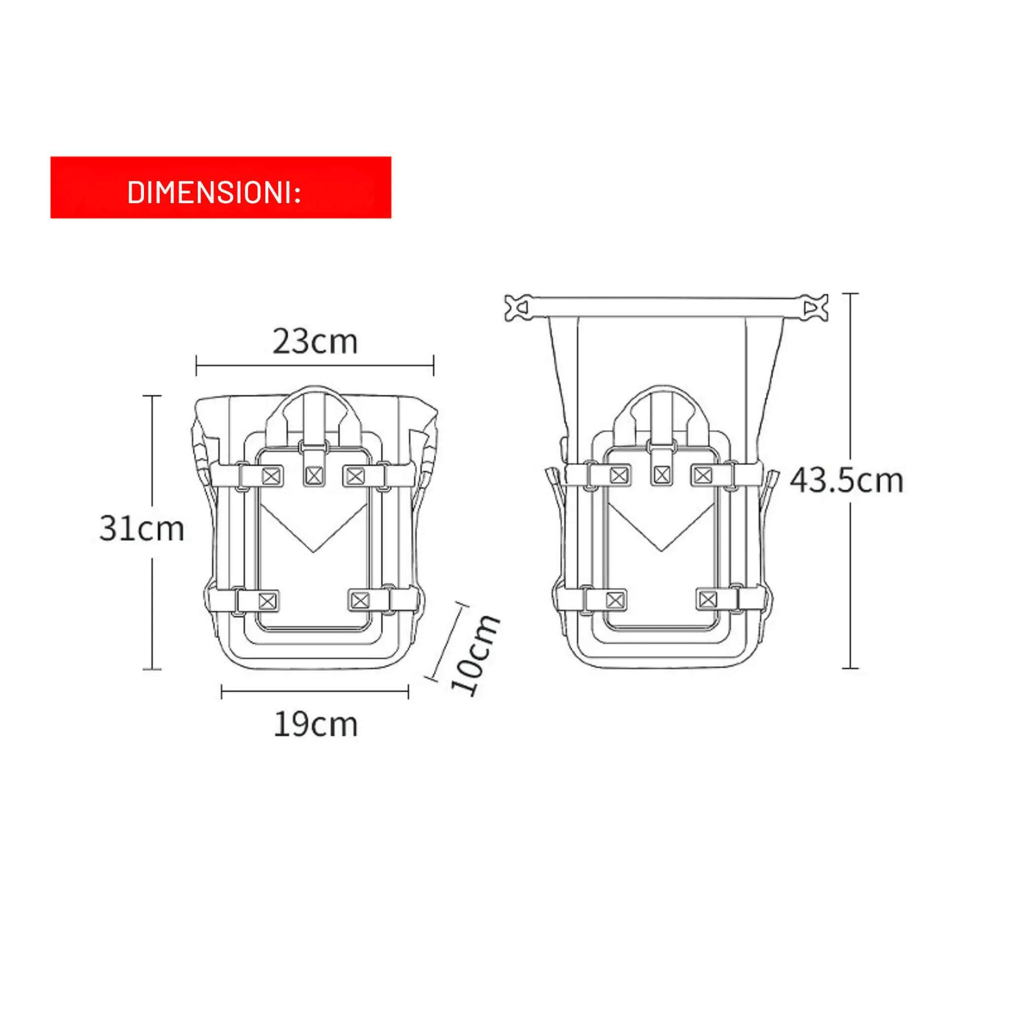 Sacs Crash Bar universels - Endurrad.com