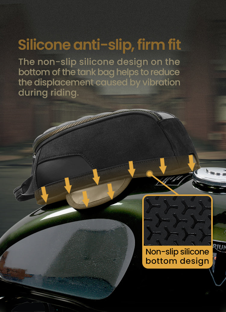 Fond en silicone : le sac ne glisse pas