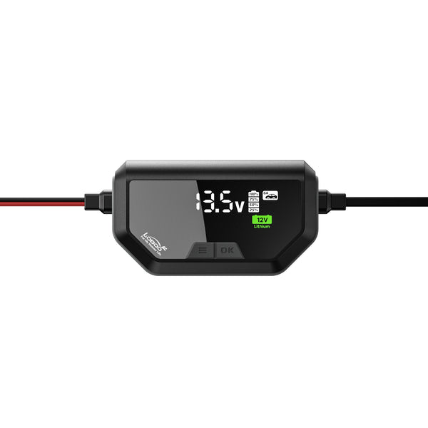 Chargeur et mainteneur de batterie moto 12 V | 6 A et 3 A, lithium, plomb et AGM, IP65