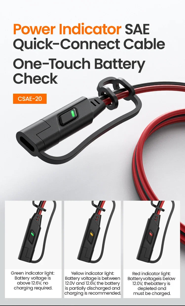 Le voyant LED vous indique l’état de la batterie