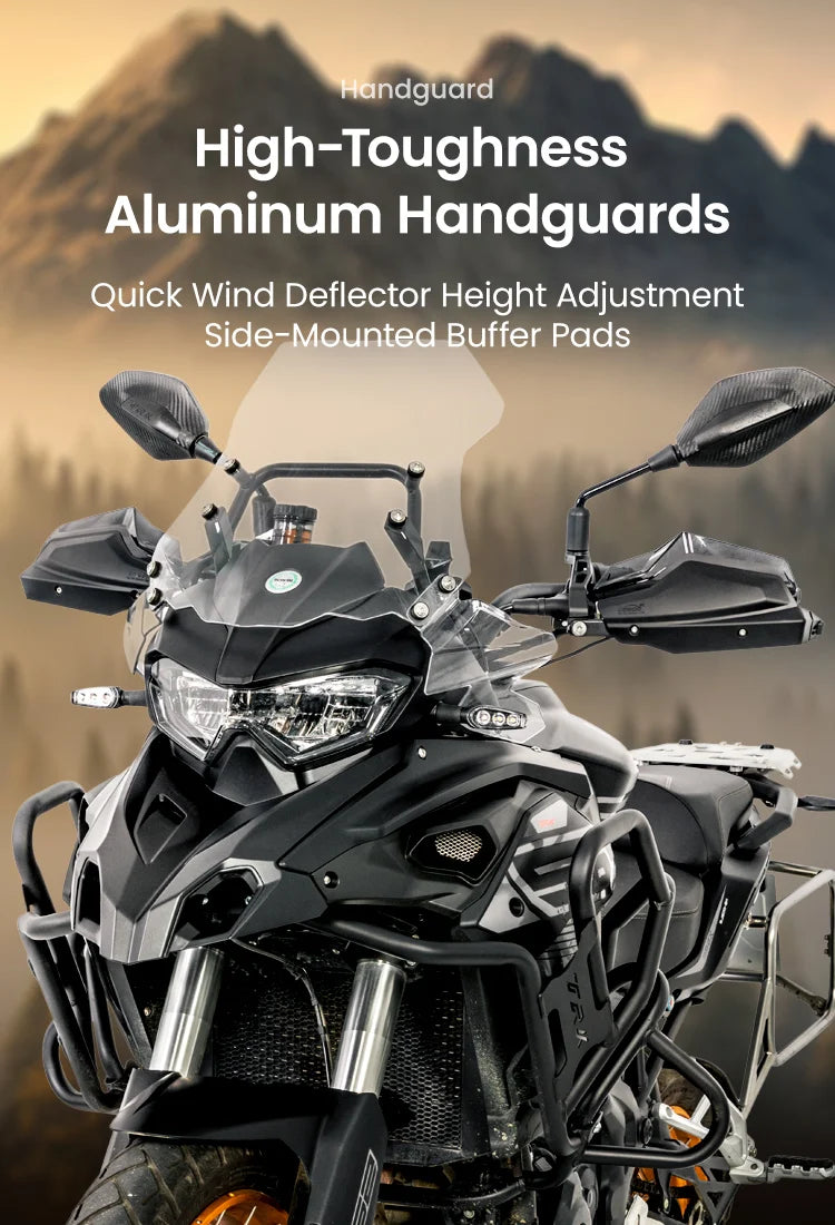 Protège-mains en alliage d’aluminium pour Benelli TRK 552X