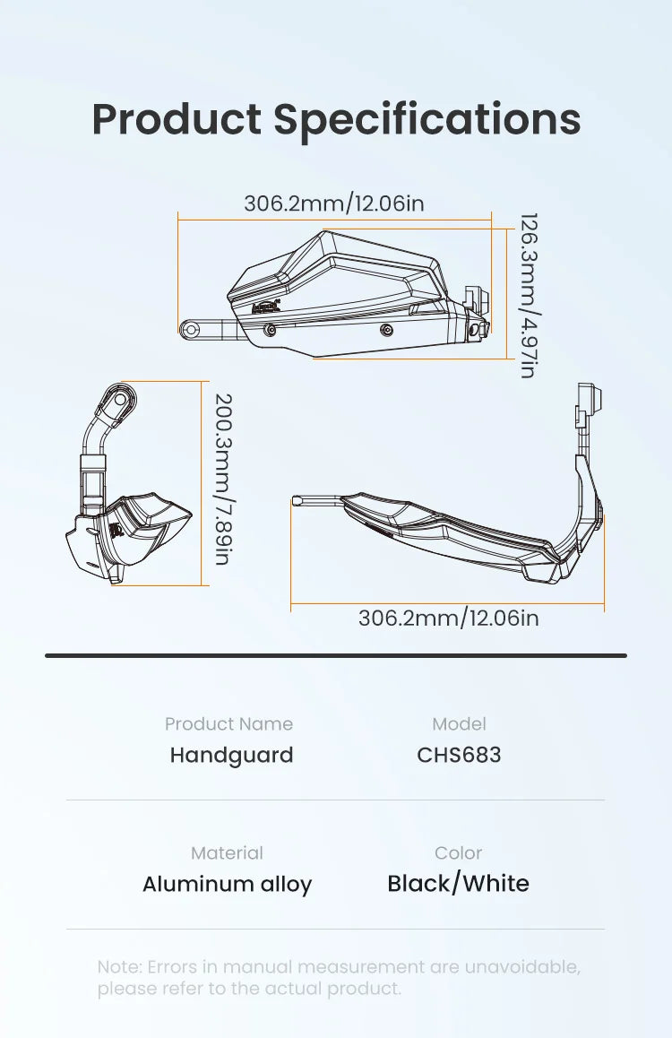 La dimension : 306,2 × 126,3 × 200,3 mm