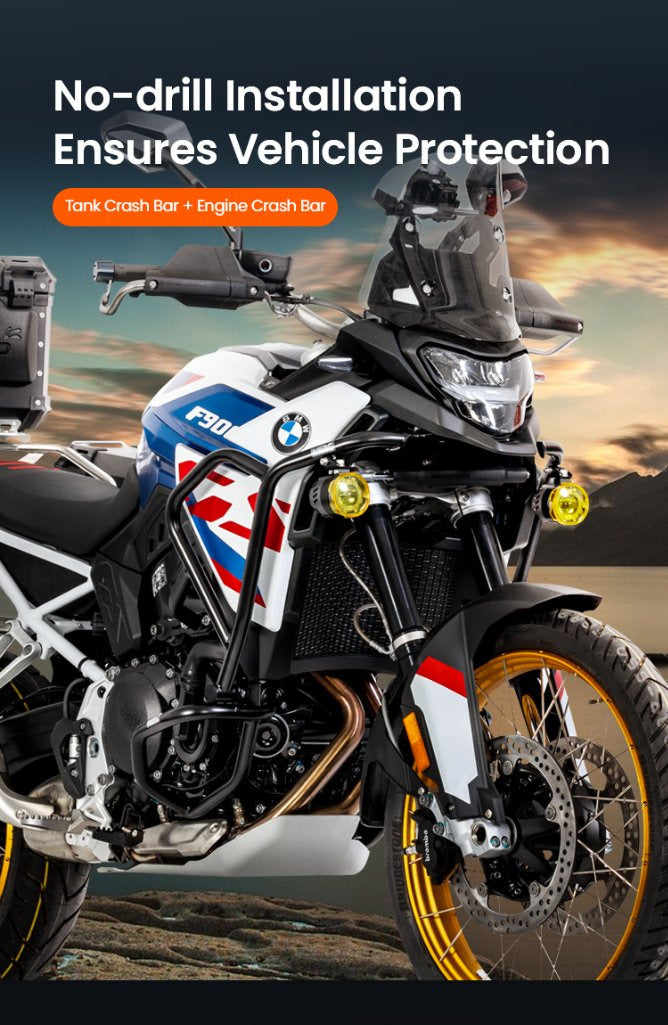 Installe les barres sans percer le cadre de la F900GS