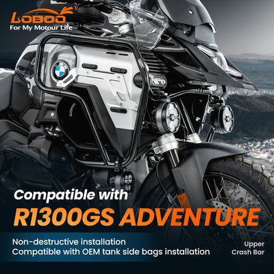 Crash bar LOBOO CHG151: compatibile con BMW R 1300 GS Adventure, installazione non distruttiva