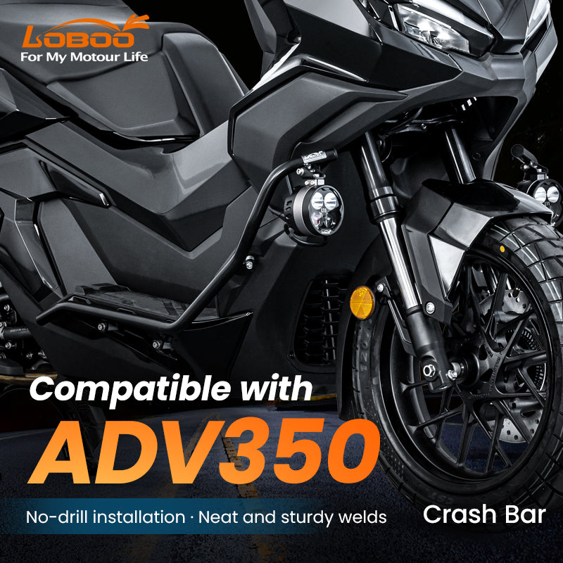 Crash bar LOBOO CHG511 compatibile con Honda ADV 350 dal 2025, montaggio senza forature