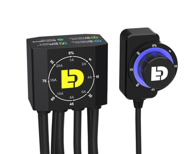 Controller DialDim DENALI con manopola da manubrio per la regolazione dei faretti