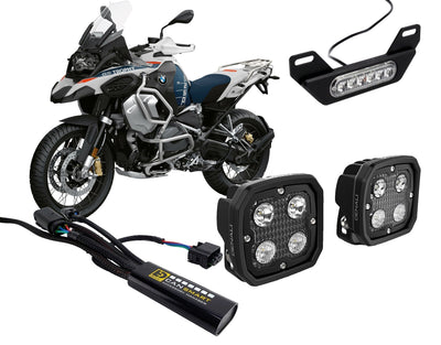 Kit DENALI DNL07KIT002 con due faretti D4, centralina CANsmart e luce freno B6 per BMW R 1250 GS