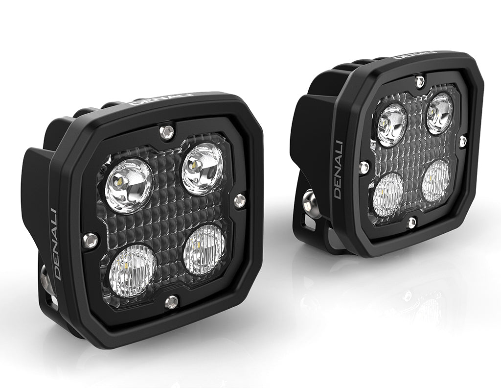 Faretto LED D4 DENALI compreso nel kit DNL07KIT002, vista frontale