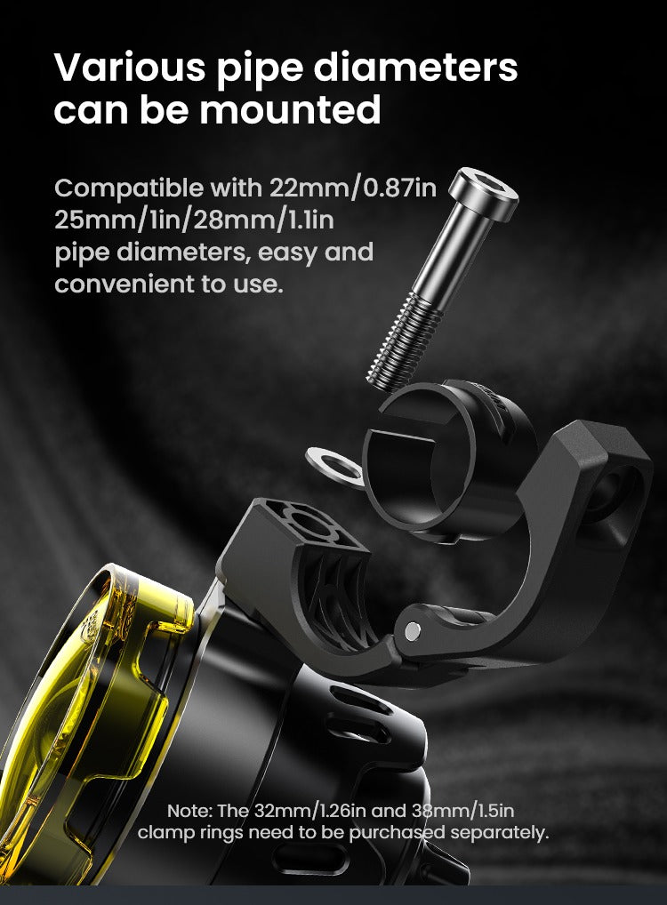 Colliers de 22, 25 et 28 mm, angle réglable